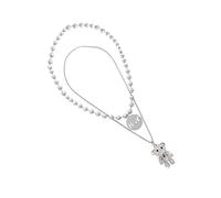 Pcs Little Bear Necklace Girls Jewelry Set for Women Fashion Pendant Necklaces
