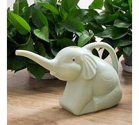 Pcscevcr Regadera de plástico con forma de elefante de 2 litros, bonita regadera de animales con boca larga, regadera de elefante de nariz larga, hervidor de jardinería (verde)