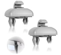 pcsfoe 2 piezas de soporte para parasol de coche, clip para parasol, gancho para parasol de coche, compatible con Au-Di A1 A3 A4 A5 Q3 Q5 (8E0 857 562) A7 B6 B7 B8 S4 S5, Gris