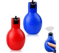 pcsfoe 2 silbatos de mano, para educación física, para entrenadores, adecuados para profesores, árbitros, entrenadores, entrenadores, niños, accesorios de entrenamiento (azul y rojo)