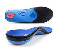 PCSsole 3/4 Plantillas de calzado ortopédico Soportes de arco alto Plantillas de zapatos para la fascitis plantar,Pie plano, Sobre-pronación,Alivio del dolor del talón(EU-(35-37))