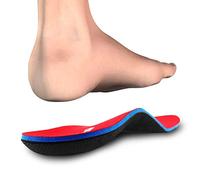 PCSsole Orthotic Arch Support Inserciones de calzado Plantillas para pies planos, dolor en los pies, fascitis plantar, plantillas para hombres y mujeres Rojo(EU37-38(24cm))