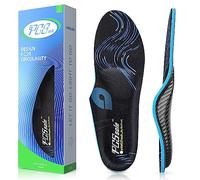 PCSsole Plantillas Ortopédicas para Fascitis Plantar, Plantillas de Soporte de Arco para Pies Planos, Dolor de Talón, Plantillas cómodas para botas de trabajo de hombre y mujer Negro(24cm)