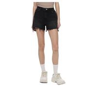PIECES PCSUMMER HW DEST BLC Shorts Noos Pantalones Cortos, Negro, M para Mujer