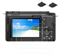 PCTC películas de vidrio templado compatibles con cámara digital Canon EOS M6 Mark II (3 paquetes) + zapato caliente (2 paquetes)