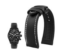 PctkeLsend Compatible con Breitling, Citizen, Tissot, Omega 20 22 mm 23 mm 24 mm Correa de reloj de caucho fluorado de nailon Pulsera de silicona suave C