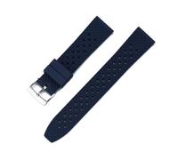 PctkeLsend Correa de 22 mm y 20 mm for Samsung Galaxy Watch3 de 46 mm Gear S3 Frontier for pulsera Amazfit Bip Active2 Banda de goma FKM for Huawei Watch Gt(Blue,18mm)