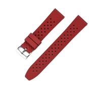 PctkeLsend Correa de 22 mm y 20 mm for Samsung Galaxy Watch3 de 46 mm Gear S3 Frontier for pulsera Amazfit Bip Active2 Banda de goma FKM for Huawei Watch Gt(Red,18mm)