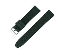 PctkeLsend Correa de 22 mm y 20 mm for Samsung Galaxy Watch3 de 46 mm Gear S3 Frontier for pulsera Amazfit Bip Active2 Banda de goma FKM for Huawei Watch Gt(Green,20mm)