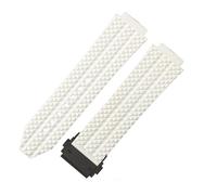 PctkeLsend Correa de goma de silicona con interfaz convexa de 24x17/26x19MM apta for Hublot Big Bang(White-B,17x24mm)