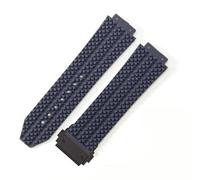 PctkeLsend Correa de goma de silicona con interfaz convexa de 24x17/26x19MM apta for Hublot Big Bang(Blue-B,19x26mm)