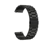PctkeLsend Correa de metal de titanio de 22 mm, 20 mm, 18 mm y 16 mm for reloj inteligente de liberación rápida, pulsera universal de repuesto for negocios(Black,20mm)