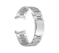 PctkeLsend Correa de reloj de acero inoxidable con extremo curvo de 13/17/18/19/20/21 mm compatible con Rolex Oyster Perpetual King(Polish-Silver,20MM_WITH LOGO)