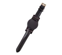 PctkeLsend Correa de reloj de cuero con cera de aceite hecha a mano de 18-22 mm con tapete, compatible con la mayoría de los relojes de boca plana(Dark coffee,21mm)