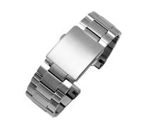 PctkeLsend Correa de reloj de extremo curvado de acero inoxidable sólido de 26mm apta for diésel DZ4318/DZ4323/DZ4283/DZ4309