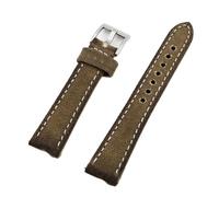 PctkeLsend Correa de reloj de lona hecha a mano for hombre, correa de reloj Retro de 18, 20, 22 y 24mm, correa de repuesto, color gris, azul, marrón y verde(Green,22MM_80-120MM)