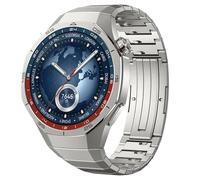 PctkeLsend Correa de reloj de metal de titanio sin huecos compatible con Huawei Watch GT 5 Pro.(Silver)