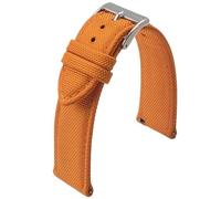 PctkeLsend Correa de reloj de nailon de liberación rápida de tela de vela de doble capa de 18, 20, 22 y 24 mm, compatible con la mayoría de los relojes de boca plana.(ORANGE 1,24mm)