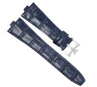 PctkeLsend Correa de reloj de silicona de 25 x 8 mm for hombre y mujer, resistente al agua y al sudor, compatible con Vacheron Constantin P47040/P47450.(Blue-Steel-K16)