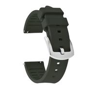 PctkeLsend Correa de reloj deportivo de goma impermeable de liberación rápida de 20/21/22/23/24 mm(FKM-Green 1,21mm)