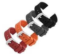 PctkeLsend Correa de reloj deportivo de goma impermeable de liberación rápida de 20/21/22/23/24 mm(FKM-White 2,22mm)