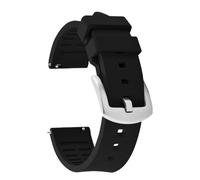 PctkeLsend Correa de reloj deportivo de goma impermeable de liberación rápida de 20/21/22/23/24 mm(FKM-Black 1,22mm)