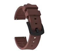 PctkeLsend Correa de reloj deportivo de goma impermeable de liberación rápida de 20/21/22/23/24 mm(FKM-Brown 2,22mm)