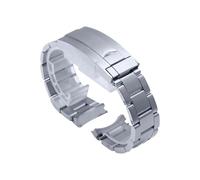 PctkeLsend Correa de reloj impermeable de acero inoxidable de 20mm de ancho con longitud ajustable adecuada for varios accesorios de reloj DIY(Three baht belt)