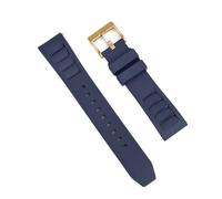 PctkeLsend Correa universal deportiva de buceo impermeable FKM de 20 y 22 mm con sistema de liberación rápida, compatible con la mayoría de relojes de boca plana.(Blue 3,22mm)