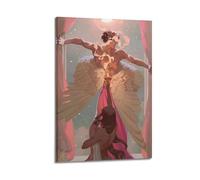 PCVBLGFD Póster artístico de Eros y psique, pintura decorativa, lienzo, póster de pared e imagen artística moderna para decoración de dormitorio familiar, 30 x 45 cm