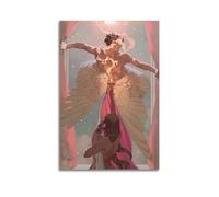 PCVBLGFD Póster artístico de Eros y psique, pintura decorativa, lienzo, póster de pared e imagen artística moderna para decoración de dormitorio familiar, 16 x 24 pulgadas (40 x 60 cm)