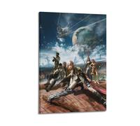 PCVBLGFD Póster decorativo de Final Fantasy con diseño de videojuegos, lienzo para pared e impresión artística moderna para dormitorio familiar, 20 x 30 cm