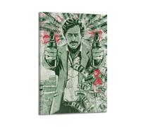 PCVBLGFD Póster decorativo de Pablo Escobar, lienzo para pared e impresión artística moderna para decoración de dormitorio familiar, 40 x 60 cm