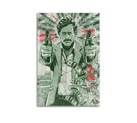 PCVBLGFD Póster decorativo de Pablo Escobar, lienzo para pared e impresión artística moderna para decoración de dormitorio familiar, 50 x 75 cm