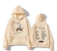 PCYFBEKL Bad Bunny Rip Sudaderas con Capucha para Hombre/Mujer Ropa Sudaderas álbum Nadie Sabe Lo Que Va Pasar Manana Sudaderas de Manga Larga con Capucha de otoño