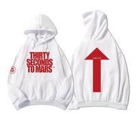 PCYFBEKL Sudadera con Capucha A Beautiful Lie 20.º Aniversario Arrow Thirty Seconds TO Mars con Estampado de Banda Forro Polar otoño para Hombre