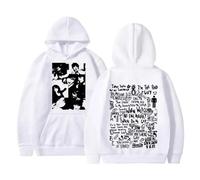 PCYFBEKL Sudadera con Capucha con gráfico de Doble Cara When We All Fall Asleep Where Do We Go para Hombre y Mujer Estilo Hip Hop de Gran tamaño.