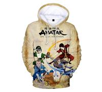PCYFBEKL Sudadera con Capucha de Anime Avatar: La Leyenda de Aang con Estampado 3D para Hombre y Mujer, Sudadera de Gran tamaño, Sudadera de Dibujos Animados de Moda para niños, Ropa-XXL