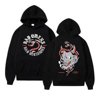 PCYFBEKL Sudadera con Capucha de la Banda Bad Omens A Tour of The Concrete Jungle para niños y niñas, Estilo Harajuku, Regalo Musical Elegante, Sudadera Holgada y cómoda.-L