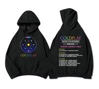 PCYFBEKL Sudadera con Capucha de la Banda Coldplay Music of The Spheres World Tour Sudaderas con Capucha de Manga Larga para Hombre y Mujer Sudaderas con Capucha Estampadas