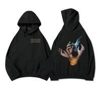 PCYFBEKL Sudadera con Capucha de la Banda Imagine Dragons álbum Reflections from The Vault of Smoke + Mirrors Sudadera de Manga Larga para Hombre