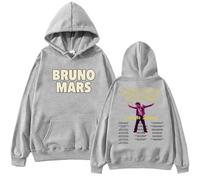 PCYFBEKL Sudadera con Capucha de la Gira de Bruno Mars Estilo Harajuku para Fans Holgada clásica Sencilla de Manga Larga de Gran tamaño y a la Moda.