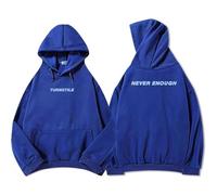 PCYFBEKL Sudadera con Capucha de la Gira Never Enough Sudadera con Estampado de Banda de Rock Turnstile Sudadera Holgada de Forro Polar para otoño/Invierno Ropa para Hombre