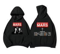 PCYFBEKL Sudadera con Capucha de Manga Larga de la Gira de Verano de Thirty Seconds TO Mars para Hombre y Mujer Ropa Informal Estilo Grunge Unisex
