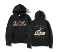 PCYFBEKL Sudadera con Capucha de Outer Banks para Hombre, Estilo Harajuku, con Estampado gráfico estético de Pogue Life, diseño de Moda, para Hombre y Mujer, Sudadera de Forro Polar para Parejas.-XL