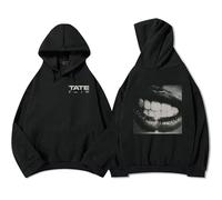 PCYFBEKL Sudadera con Capucha de Tate McRae So Close To What Nuevo álbum con Estampado para Hombre y Mujer Ropa de Calle Informal Unisex de Forro Polar para Hombre