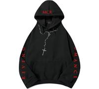 PCYFBEKL Sudadera con Capucha Revenge Rosario My Chemical Romance Three Cheers For Sweet Venge Sudaderas de Invierno Polar para Hombre Ropa con Capucha