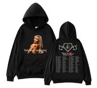 PCYFBEKL Sudadera con Capucha Unisex con Estampado de Sabrina Carpenter Short N' Sweet Tour, Ropa de Calle, Jersey con Capucha, Ropa Deportiva Harajuku, Moda-L