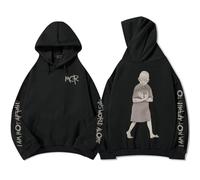 PCYFBEKL Sudadera con Capucha Walk This World Alone de MY Chemical Romance Estilo Callejero Forro Polar de Invierno para Hombre con Estampado gráfico