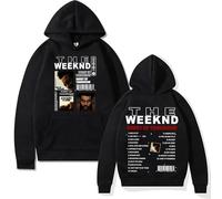 PCYFBEKL TheWeeknd-He Weeknd Hurry Up Tomorrow Nuevo Álbum Sudadera con Capucha Estampada Sudadera de Hip Hop Rock Sudadera Casual Hombre